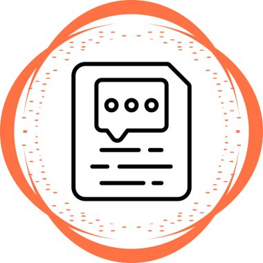 Belge yorum simgesi, vektör illüstrasyonu ekle