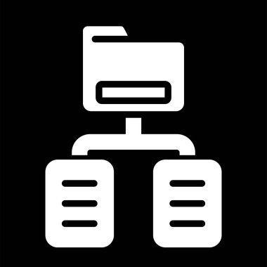 Belge Sınıflandırma Web simgesi vektör illüstrasyonu