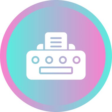 Yazıcı. Web simgesi basit tasarım