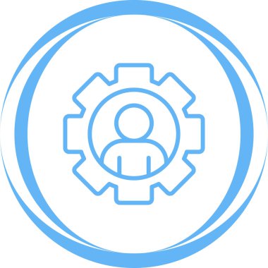 Kullanıcı profili. Web simgesi basit illüstrasyon