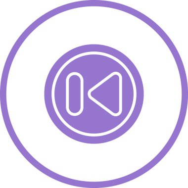 vektör ağ simgesi Önceki Parça Düğmesi 