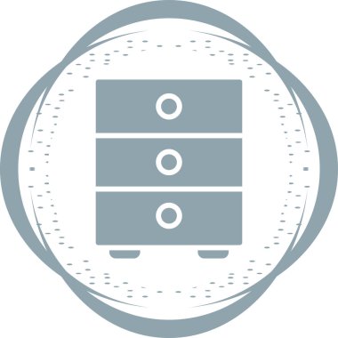 Dolap simgesi dosyası basit illüstrasyon