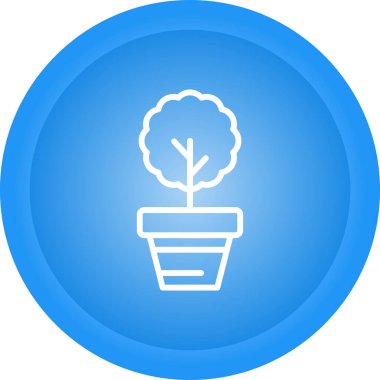  Myrtus bir saksı hattı simgesinde bitki