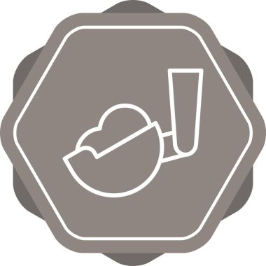 Kazı simgesi vektör illüstrasyonu 