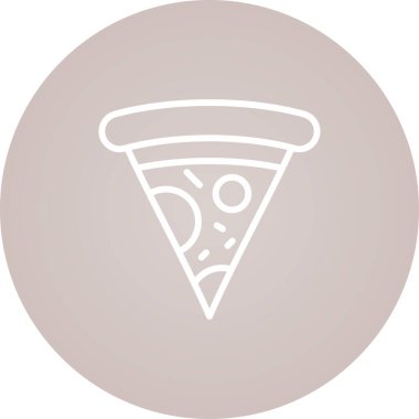 pizza. Web simgesi basit illüstrasyon