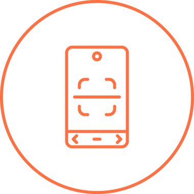 Qr Kod Tarayıcı Web simgesi, basit vektör illüstrasyonu