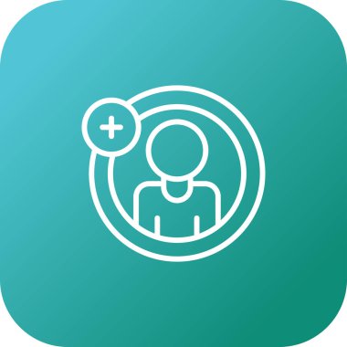 Hesap ekle. Web simgesi basit illüstrasyon