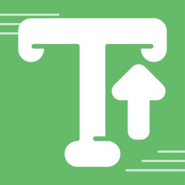 Typography web simgesi vektör illüstrasyonu