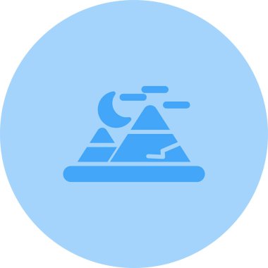 dağlar web simgesi, vektör çizim 