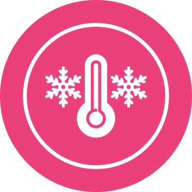 termometre simgesi, vektör illüstrasyonu basit tasarım 