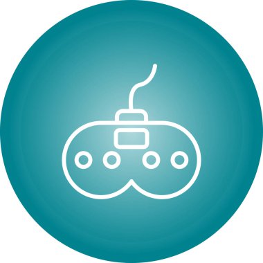 Video oyunu konsol vektörü. Basit resimleme