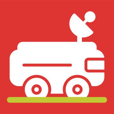 Mars Gezgin simgesi vektör illüstrasyonu