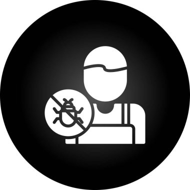 Haşere Kontrol simgesi, vektör illüstrasyonu