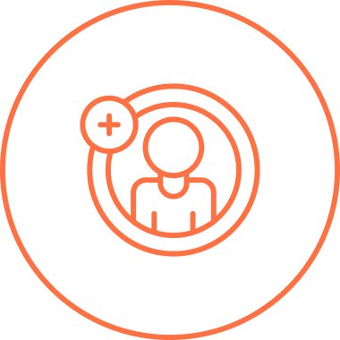 Hesap ekle. Web simgesi basit illüstrasyon