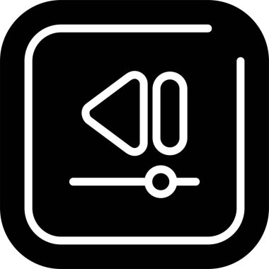 Vektör illüstrasyonu, Geri sarma düğmesi Simgesi