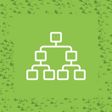 Karar ağaçları. Web simgesi basit illüstrasyon