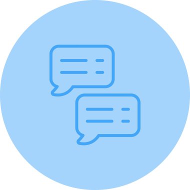 Sohbet balonları. Web simgesi basit tasarım