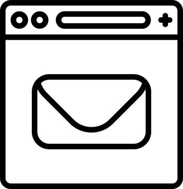 e- posta iletisi simgesi, vektör illüstrasyonu 