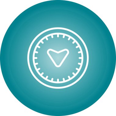 pusula web simgesi tasarımı çizimi