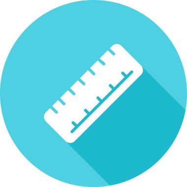 cetvel web simgesi basit illüstrasyon
