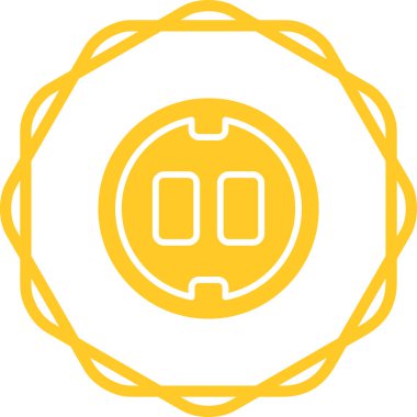 Soket. Web simgesi basit illüstrasyon