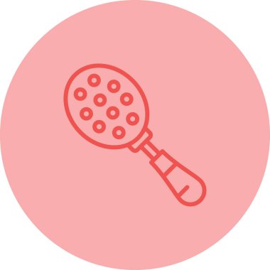 Slotted Spoon simgesi tasarımı. vektör illüstrasyonu.