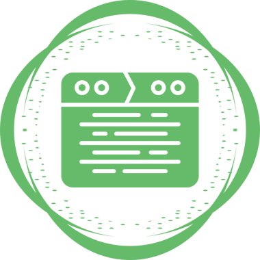 Web tarayıcı simgesi, vektör illüstrasyonu basit tasarım