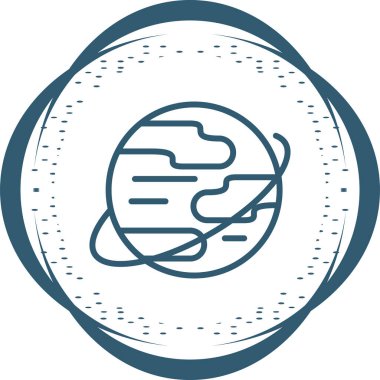 Gezegen simge vektör çizim 