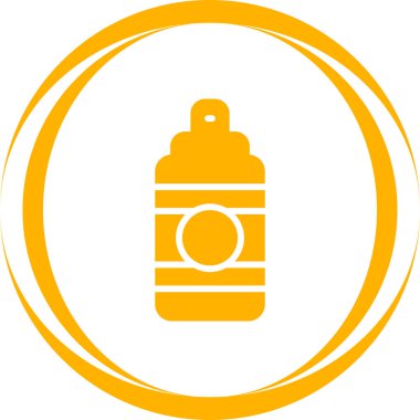 Losyon şişesi simgesi, basit vektör illüstrasyonu