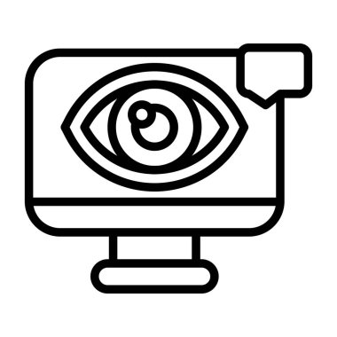 Görsel Tasarım Web simgesi vektör illüstrasyonu