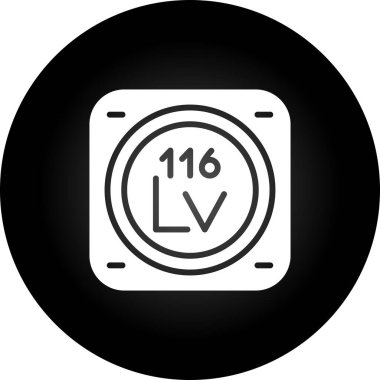 Kimyasal Element Web simgesi vektör çizimi