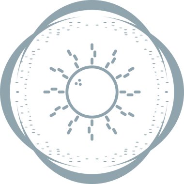 güneş web simgesi basit tasarım 