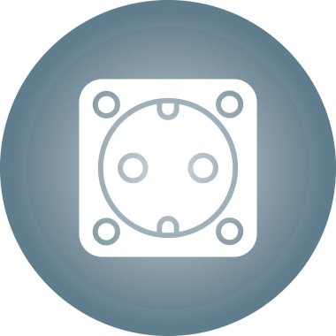 soket simgesi web basit illüstrasyon