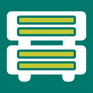 Sunucu web simgesi, vektör çizim