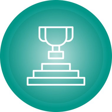 kupa simgesi, web basit illüstrasyon