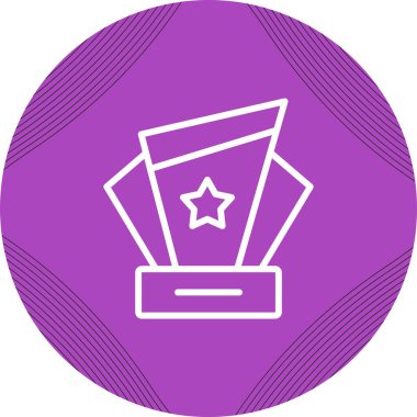 Award icon, vector illustration simple design