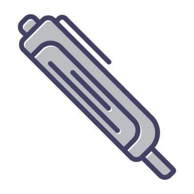 Voltaj dedektörü kalem simgesi, vektör illüstrasyonu basit tasarım