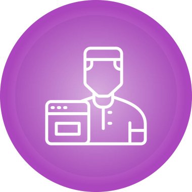 user icon, vector illustration simple design