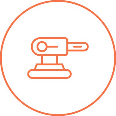 Sander simgesi, vektör illüstrasyonu basit tasarım