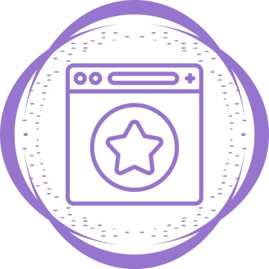 Favori sayfanın illüstrasyon simgesi 