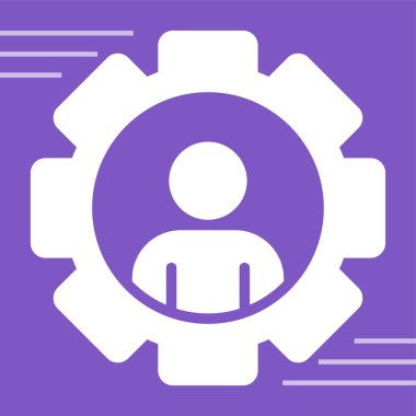 Kullanıcı profili. Web simgesi basit illüstrasyon