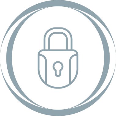 kilit simgesi, vektör illüstrasyonu  