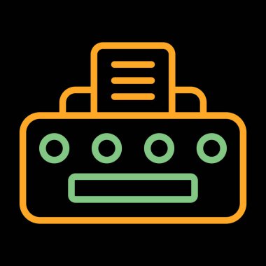 Yazıcı. Web simgesi basit tasarım