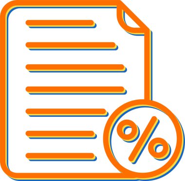 belge simgesi, vektör illüstrasyonu basit tasarım