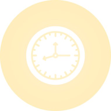 Saat. Web simgesi basit illüstrasyon 