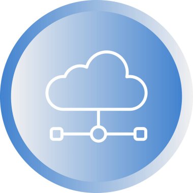 Veri Egemenliği Web simgesi illüstrasyonu. 