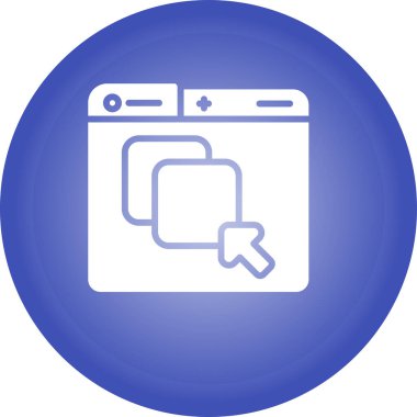 Grafik Tasarım Web simgesi vektör illüstrasyonu