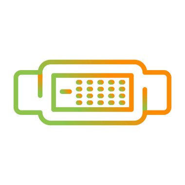 Dvi Simgesi İşareti, Basit Vektör İllüstrasyonu Beyaz Arkaplanda İzole Edildi