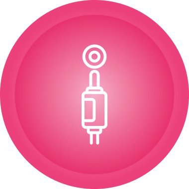 elektrik prizi simgesi. Web illüstrasyonu