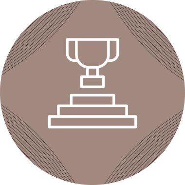 kupa simgesi, web basit illüstrasyon